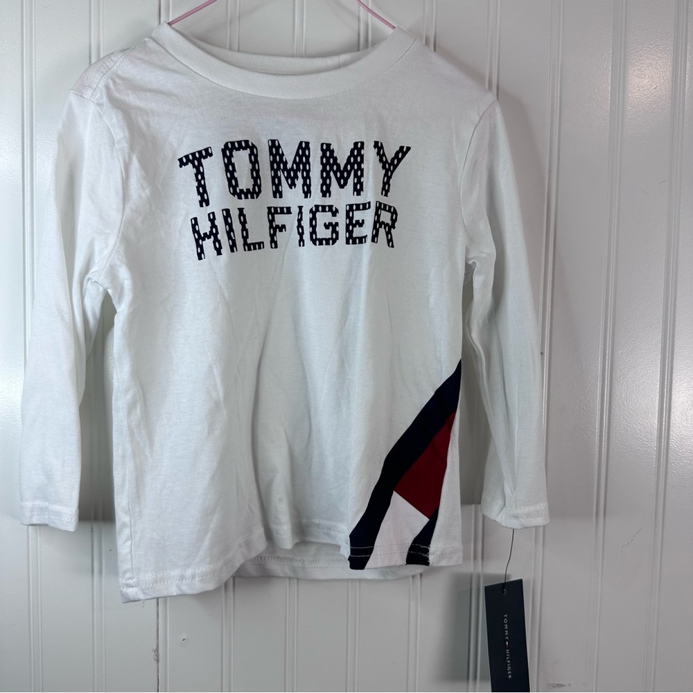 Tommy Hilfiger Toddler Boys Long Sleeve Top - Size 3T - New with Tags - White